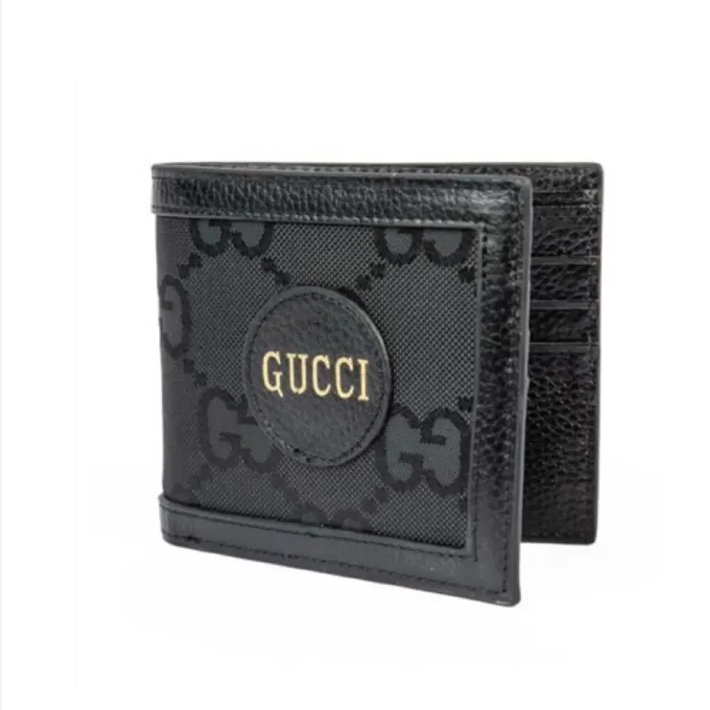 NIB Gucci Off the Grid GG Monogram Bifold Wallet Nylon Black A502